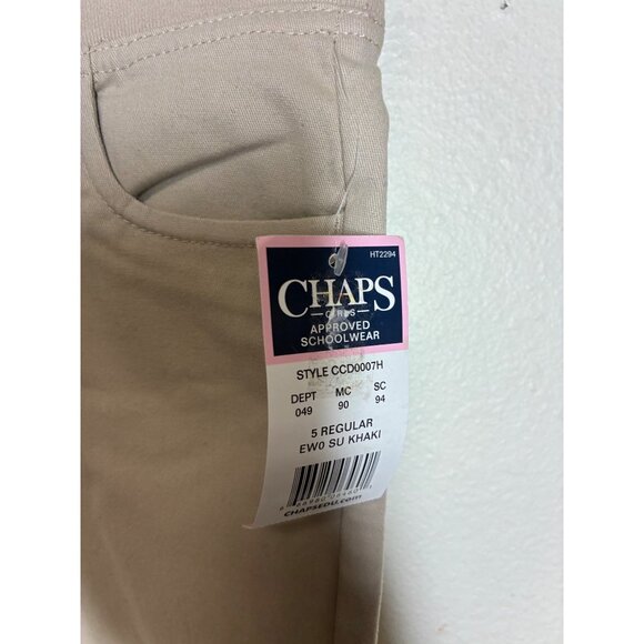 NWT Chaps Khakis Pants School Uniform Girls Size 5 Regular - Picture 5 of 5